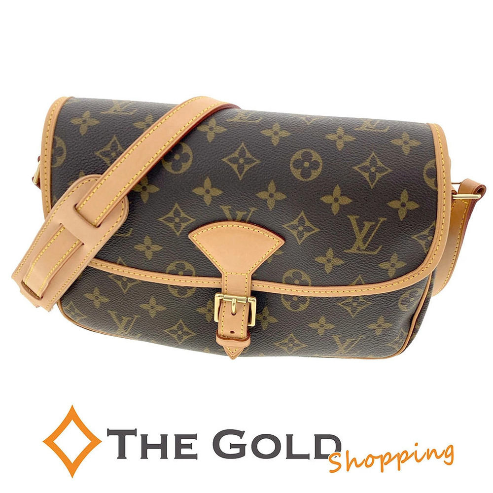 Louis Vuitton Sologne Monogram Canvas Shoulder Bag Brown